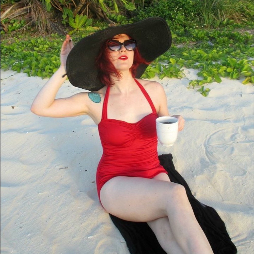 Bathing Beauty One Piece in Red